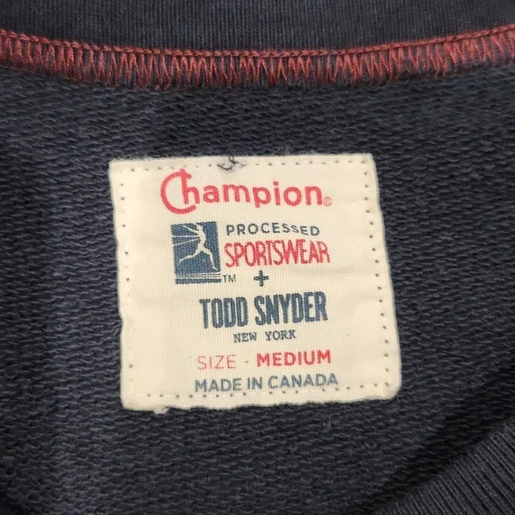 Men's Todd Snyder X Champion Sweatshirt Size M - Picture 3 of 9